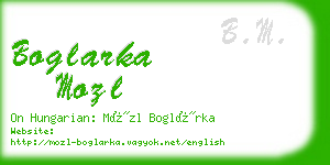 boglarka mozl business card